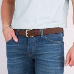 bruine riem