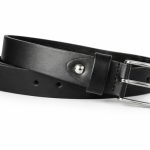 zwarte leren riem dames
