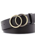 zwarte leren riem dames