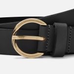 zwarte leren riem dames