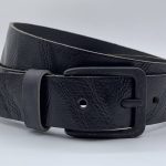 zwarte leren riem dames