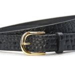 zwarte leren riem dames
