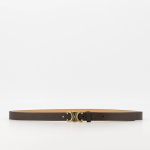 zwarte riem met gouden gesp